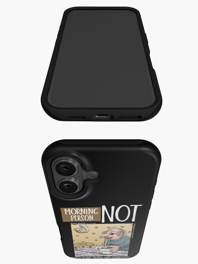 Thumbnail 3 of 4, iPhone Case, Morning Person—Not, Coffee Drinker designed and sold by jimkraft777.