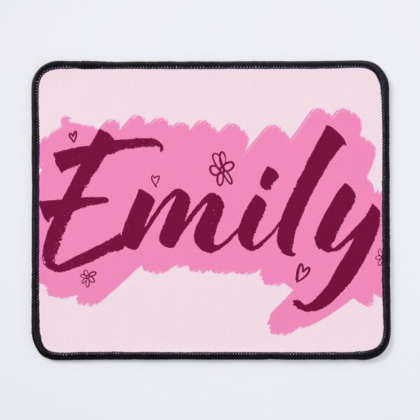 Item preview, Emily name - Emily sticker - pink girly aesthetic font - Emily aesthetic - custom name designed and sold by marlenaki.
