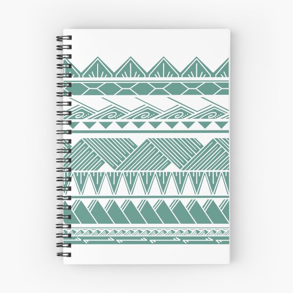 Item preview, White and Muted Teal Tribal Pattern designed and sold by Steeb757.