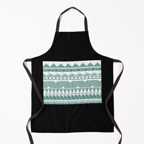 Item preview, White and Muted Teal Tribal Pattern designed and sold by Steeb757.