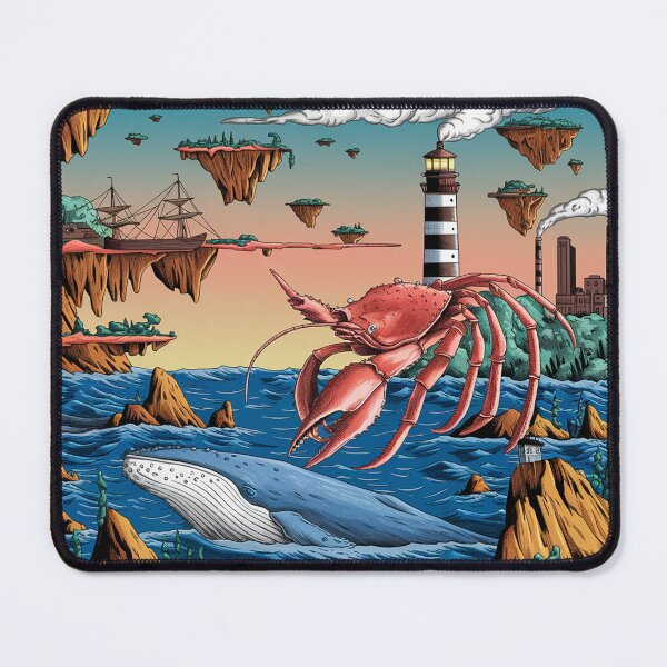 Item preview, Seascape in surreal steampunk style. designed and sold by Lilashakti ⭐️ ⭐️ ⭐️ ⭐️ ⭐️.