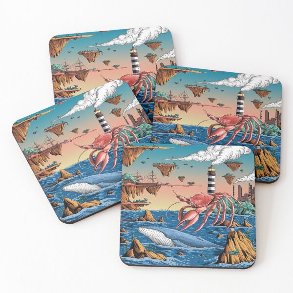 Item preview, Seascape in surreal steampunk style. designed and sold by Lilashakti ⭐️ ⭐️ ⭐️ ⭐️ ⭐️.