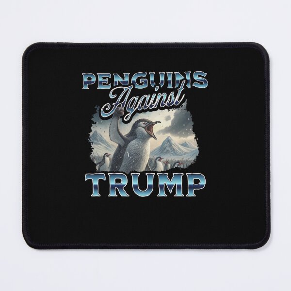 Item preview, Penguins Against Trump Funny Tariffs Penguin Resist Meme designed and sold by Filek-mable.