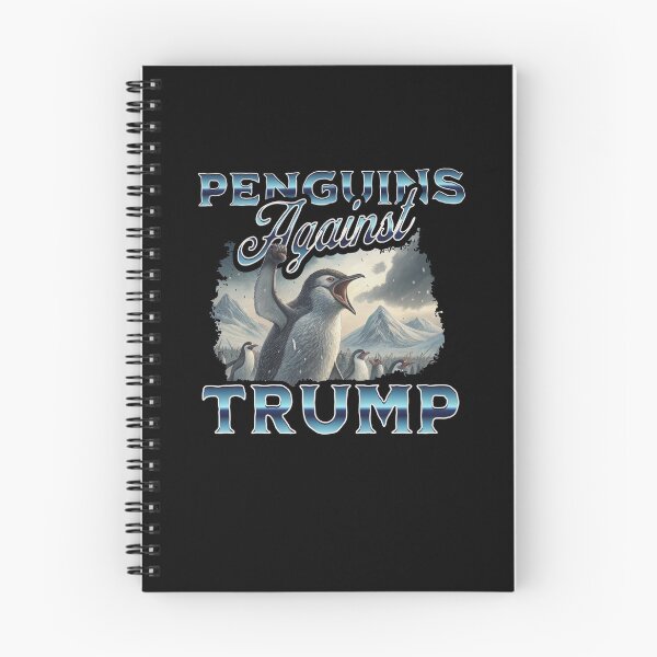 Item preview, Penguins Against Trump Funny Tariffs Penguin Resist Meme designed and sold by Filek-mable.