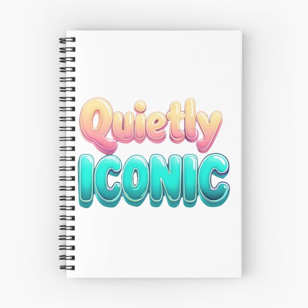 Item preview, Bold & Playful 3D Typography Art – “Quietly Iconic” in Vibrant Gradient Colors designed and sold by IINSPIRA.