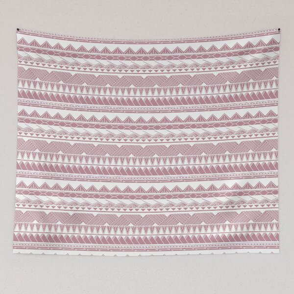Item preview, White and Muted Pink Tribal Pattern designed and sold by Steeb757.
