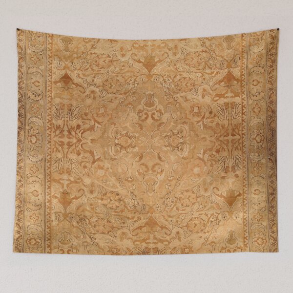 Item preview, Antique Indian Amritsar Rug Print designed and sold by Vicky Brago-Mitchell®.