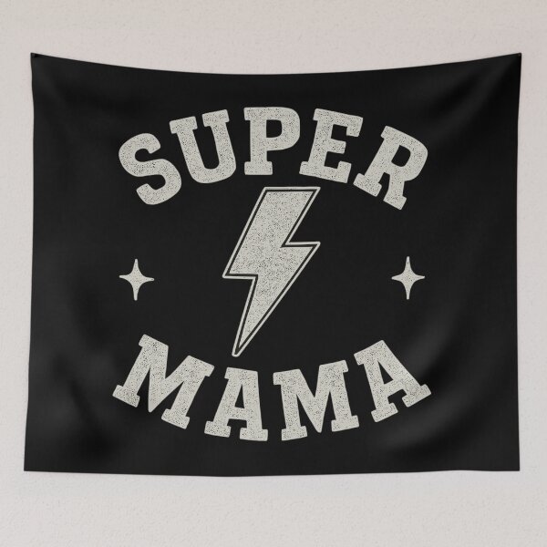 Item preview, Mothers Day Super Mama Lightning Bolt Stars Super Mother designed and sold by Zynfy Designs.