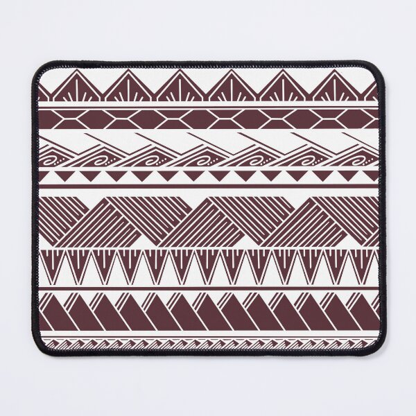Item preview, White and Taupe Mauve Tribal Pattern designed and sold by Steeb757.