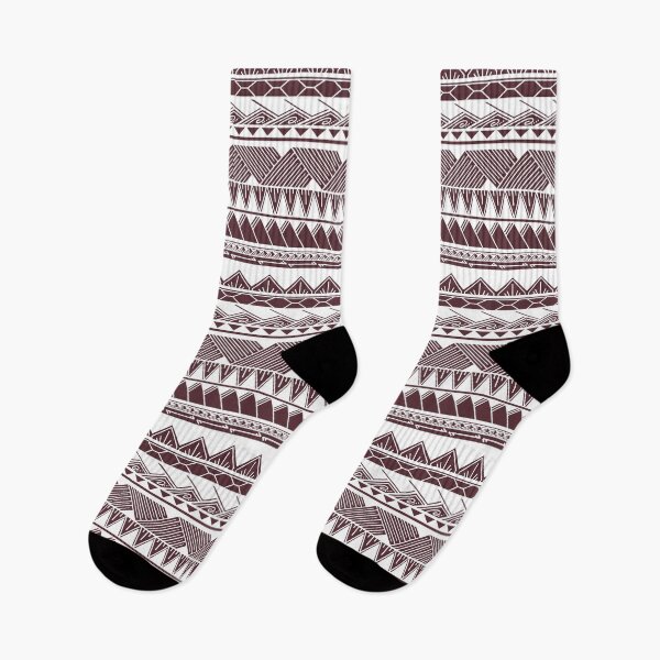 Item preview, White and Taupe Mauve Tribal Pattern designed and sold by Steeb757.