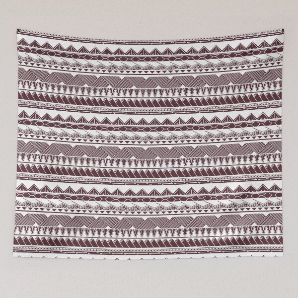 Item preview, White and Taupe Mauve Tribal Pattern designed and sold by Steeb757.