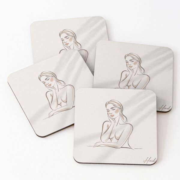 Item preview, "Whispers of Grace – Elegant Nude Wall Art in Soft Tones" designed and sold by Fruzbt.