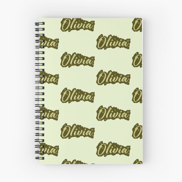 Artikelvorschau, Olivia Name - Namensaufkleber Olivia - Mädchenname Olivia - individueller Name - ästhetische Schriftart - olivgrün entworfen und verkauft von marlenaki.