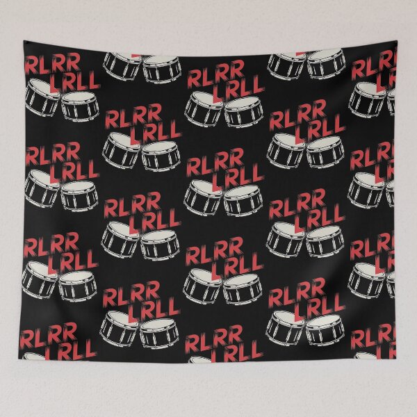 Item preview, RLRR LRLL T-shirt Gifts for Drummer designed and sold by ThePixelAlchemy.