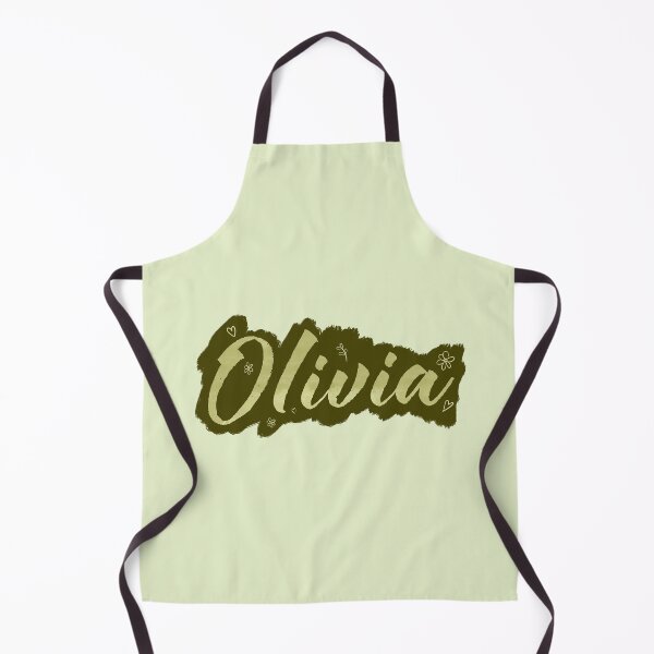 Item preview, Olivia name - name sticker Olivia - girls name Olivia - custom name - aesthetic font - olive green designed and sold by marlenaki.