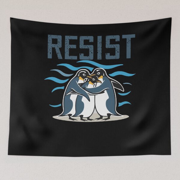 Item preview, Penguins Resist Flippers Up Subtle FDT Tariffs designed and sold by Filek-mable.