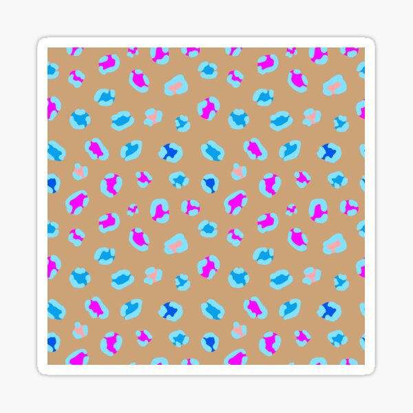 Item preview, Funky 90s Leopard Print – Neon on Tan designed and sold by Honeyfield Design Co. .