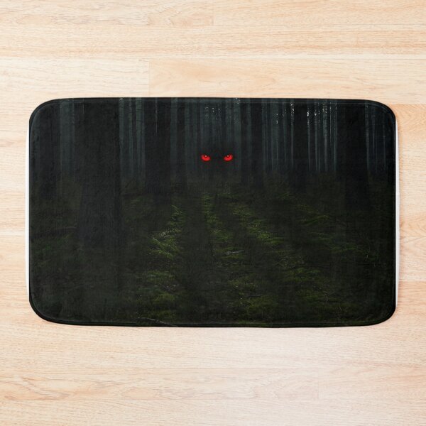 Item preview, Dark Forest with Glowing Red Eyes in Shadows designed and sold by javastocks.