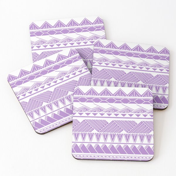 Item preview, White and Lavender Tribal Pattern designed and sold by Steeb757.