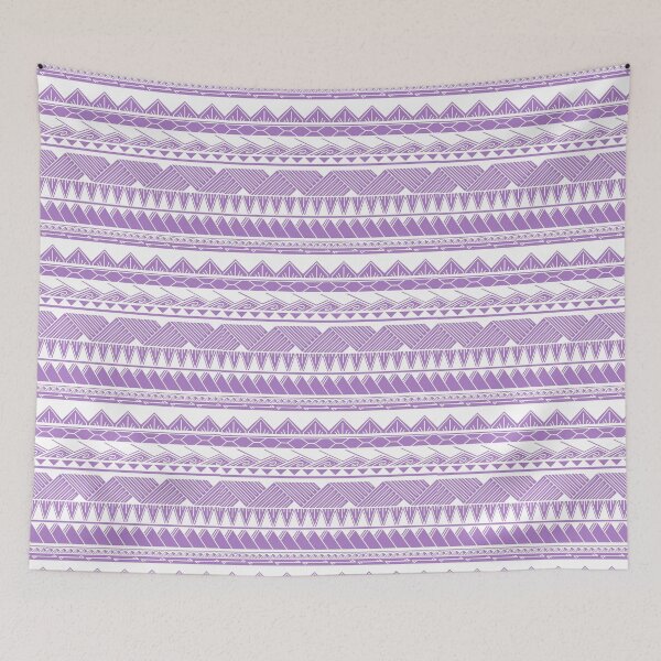 Item preview, White and Lavender Tribal Pattern designed and sold by Steeb757.