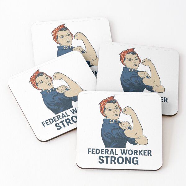Item preview, Federal Worker Strong Rosie Civil Servant Support  designed and sold by The Junto Shop.