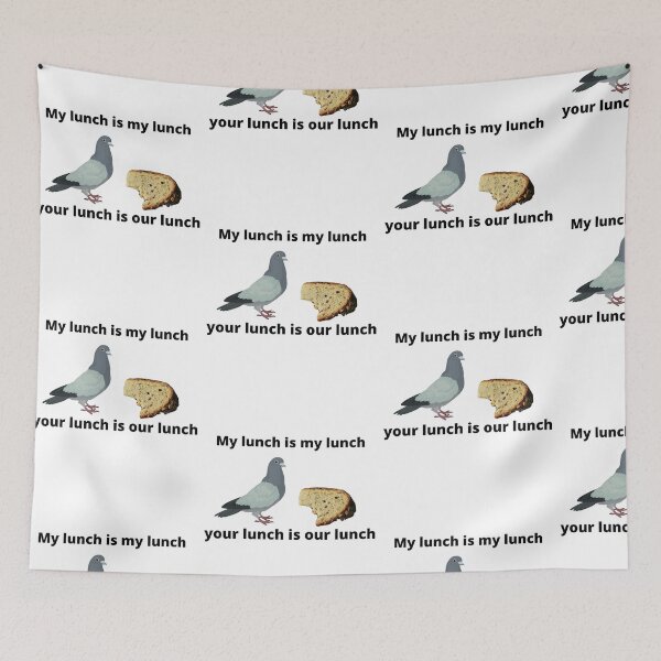 Item preview, My lunch is my lunch, your lunch is our lunch-birds   designed and sold by Fungiftshop.