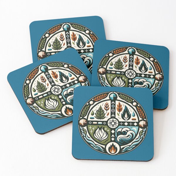 Item preview, Cycle of Seasons – Elemental Nature Logo designed and sold by ZipperDragon88.