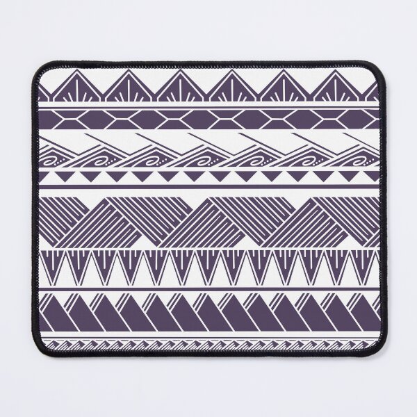 Item preview, White and Muted Purple Tribal Pattern designed and sold by Steeb757.