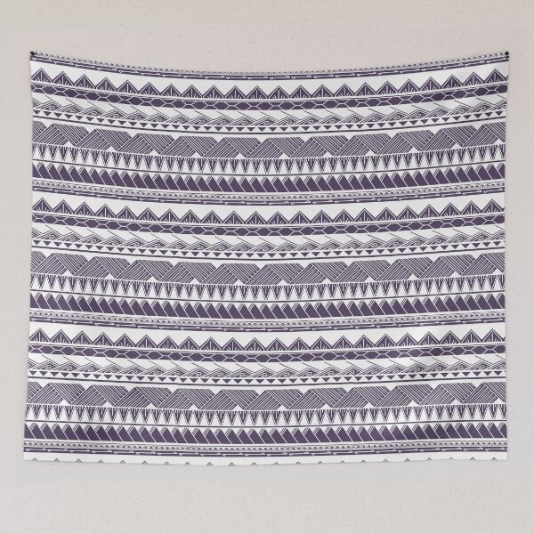 Item preview, White and Muted Purple Tribal Pattern designed and sold by Steeb757.