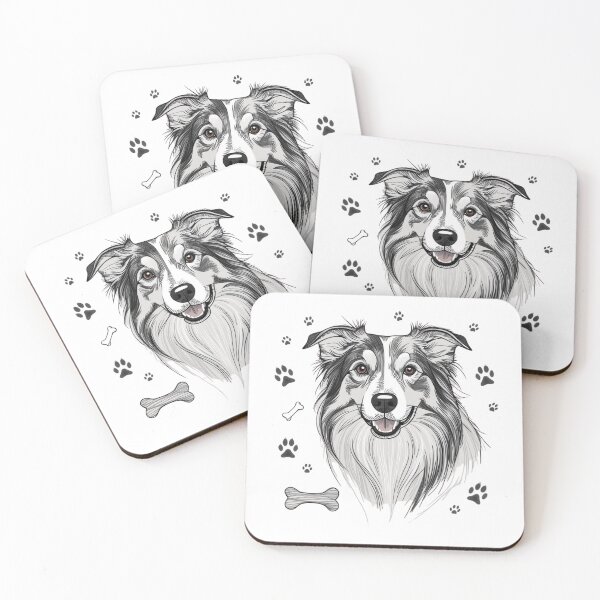Item preview, Traces of Loyalty - Border Collie Face designed and sold by All Creative Designer.