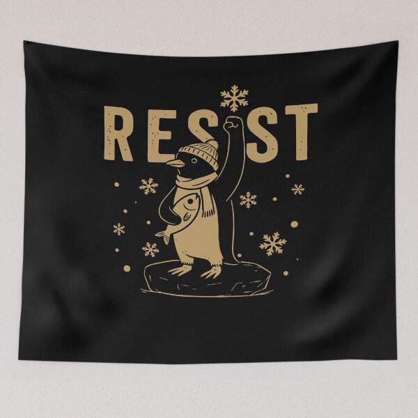 Item preview, Resist Penguin Activism Penguins Against Tariffs designed and sold by Filek-mable.