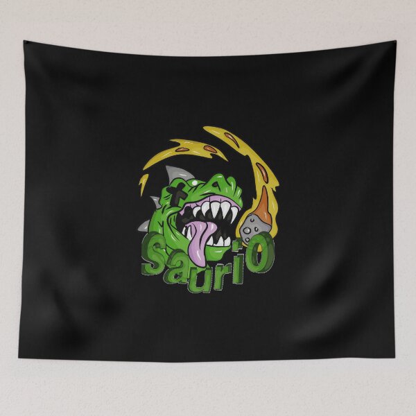 Item preview, Green dinosaur scared by meteorite. designed and sold by Joncasmiart.