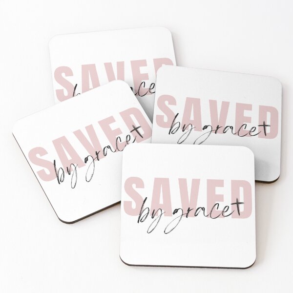Item preview, Saved by Grace Minimalist Christian Sticker designed and sold by AbundantlyMade.