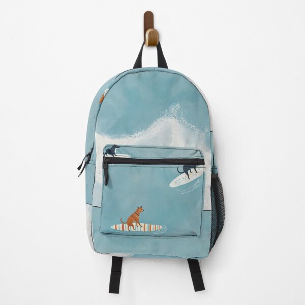 Item preview, Surfing Dogs Summer Ocean Art designed and sold by MidCenturyStore.