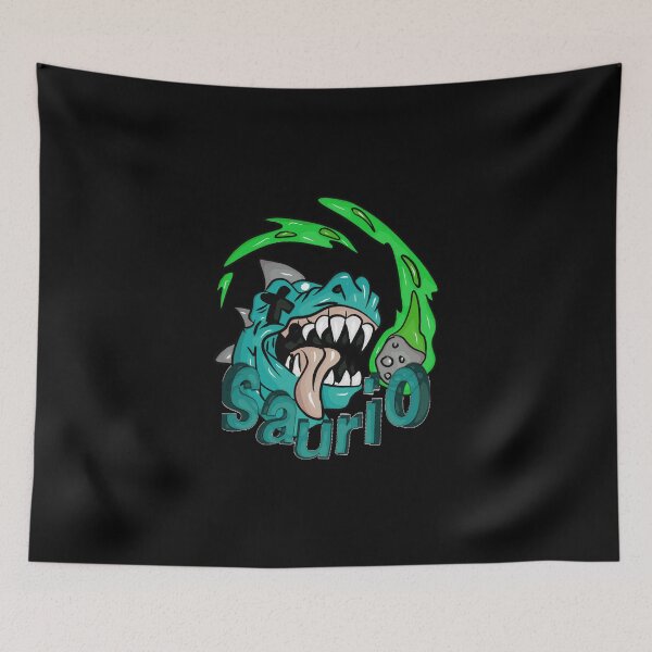 Item preview, Blue dinosaur scared by meteorite extinction. designed and sold by Joncasmiart.
