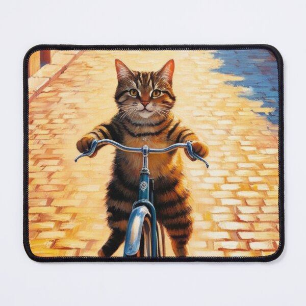 Item preview, Cat Riding a Bicycle designed and sold by Tienda-Vane.