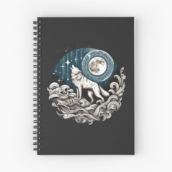 Item preview, Howling Wolf Under Moon designed and sold by ROZWALCZ.