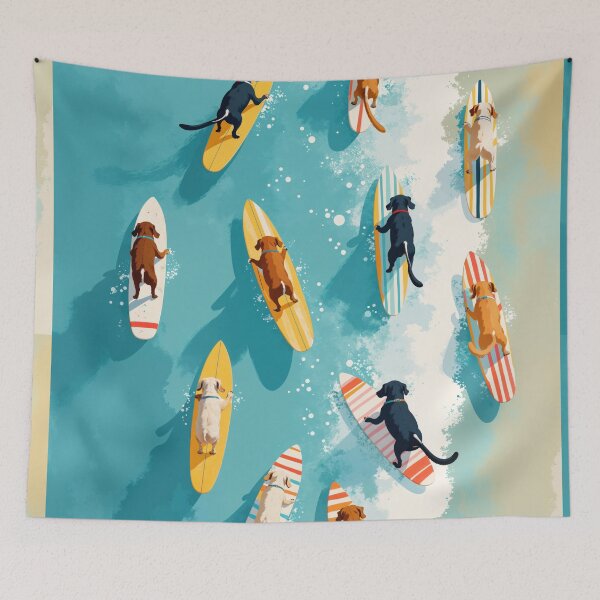 Item preview, Surf Dogs Tropical Waves designed and sold by MidCenturyStore.