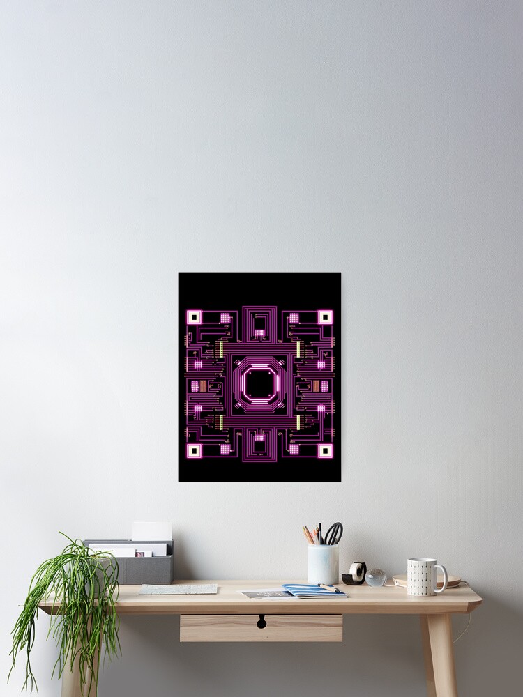Thumbnail 2 of 3, Poster, Cyberpunk pattern designed and sold by PatronesKawai.