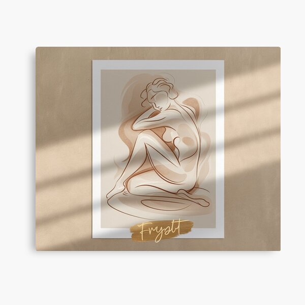 Item preview, "Whispers of Grace – Elegant Nude Wall Art in Soft Tones" designed and sold by Fruzbt.