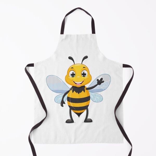 Item preview, European honey bee (Apis mellifera), Cartoon cute happy bee waving hand designed and sold by Danler.