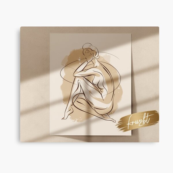 Item preview, "Whispers of Grace – Elegant Nude Wall Art in Soft Tones" designed and sold by Fruzbt.