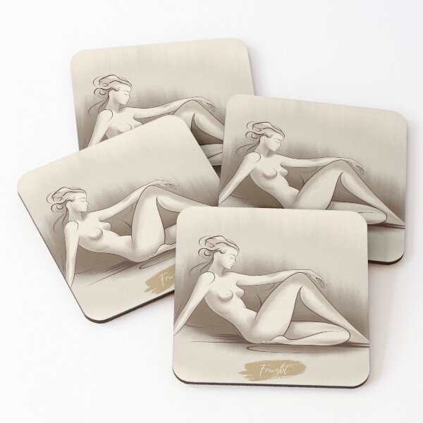 Item preview, "Whispers of Grace – Elegant Nude Wall Art in Soft Tones" designed and sold by Fruzbt.