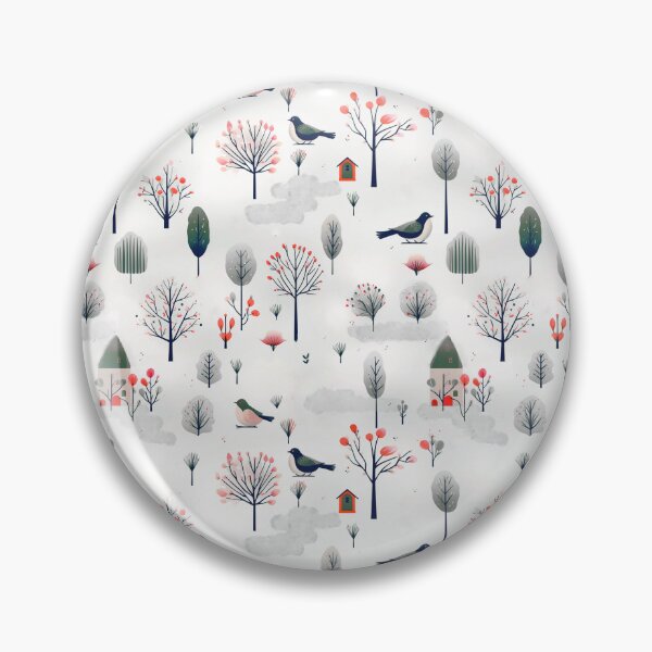 Item preview, Birds winterland	 designed and sold by Alessandro Remo Mazzoni Remotextiles.