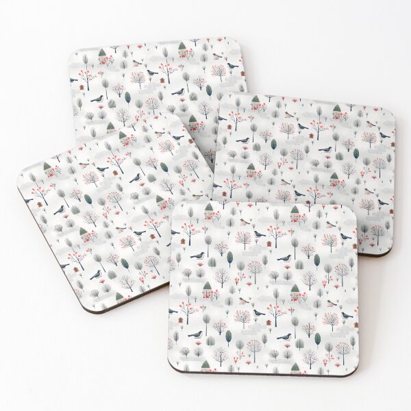 Item preview, Birds winterland	 designed and sold by Alessandro Remo Mazzoni Remotextiles.