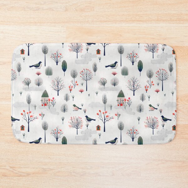 Item preview, Birds winterland	 designed and sold by Alessandro Remo Mazzoni Remotextiles.