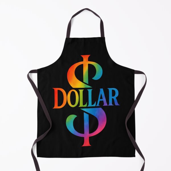 Artikelvorschau, Minimalistisches Design der Rainbow-Dollar-Typografie entworfen und verkauft von ExploreAura Studio.