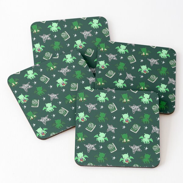 Item preview, Call of cthulhu on green designed and sold by Cthulhu loves crafts.