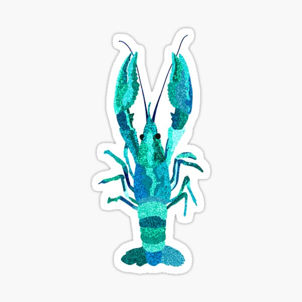 Item preview, Blue Glittery Crawfish Design Crawfish Boil Tshirt Sweet Summertime Trendy Retro designed and sold by littleartshopp.