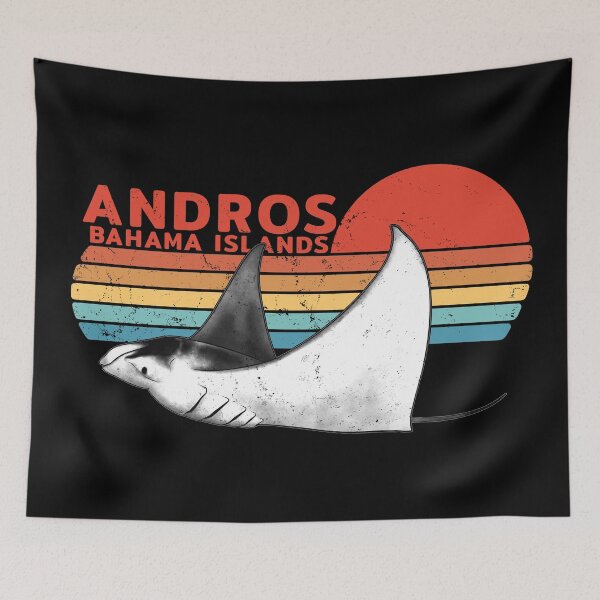 Item preview, Andros Bahamas Manta Rays designed and sold by NicGrayGraphic.